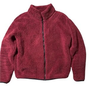 PINK Maroon Sherpa Zip Up